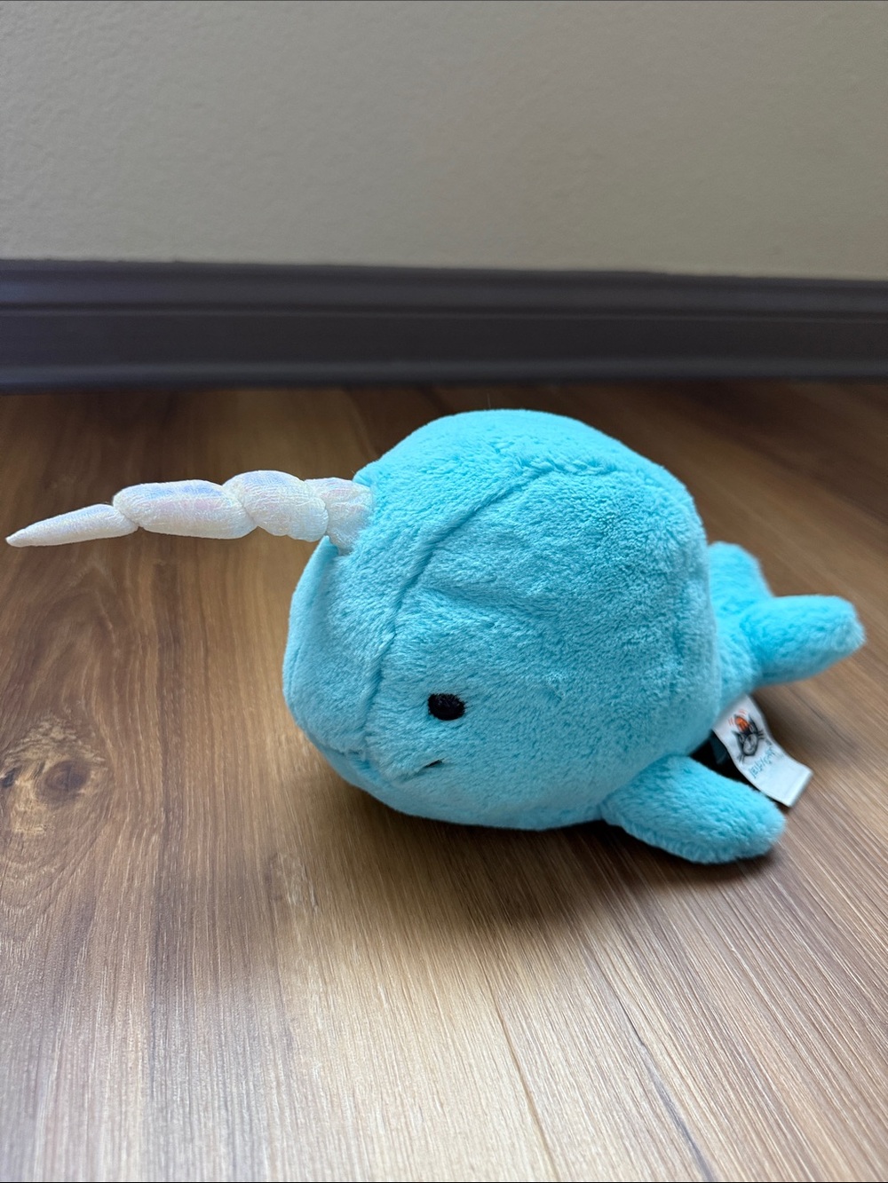 Jellycat Blue Plush Narwhal Stuffed Toy, NWOT- used for gender reveal